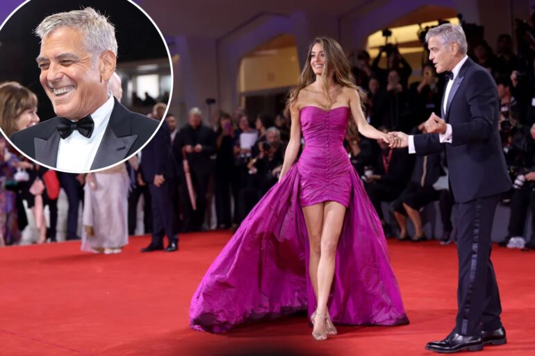 Gossip & rumors: george clooney walks venice film festival red