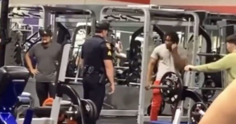 Black Man Learns The Hard Way After Trying To Fight Police Officer In A Gym * 100PercentFedUp.com * by Noah