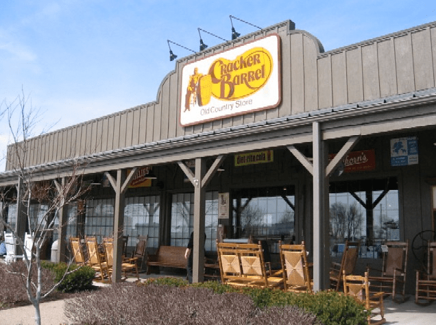 Politics: cracker barrel going back to old logo