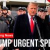 ON PATROL: Trump Speaks to Police and Military Before Patrolling DC for Crime!