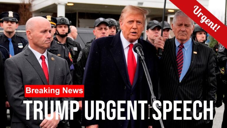 ON PATROL: Trump Speaks to Police and Military Before Patrolling DC for Crime!