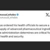 Politics: president trump orders stockpiling of critical medications – here’s