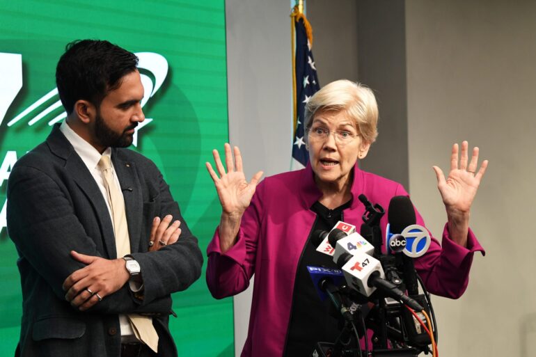 Politics: sen. warren backing mamdani is the latest example of