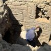 Archaeologist investigating the 3D polychrome mural