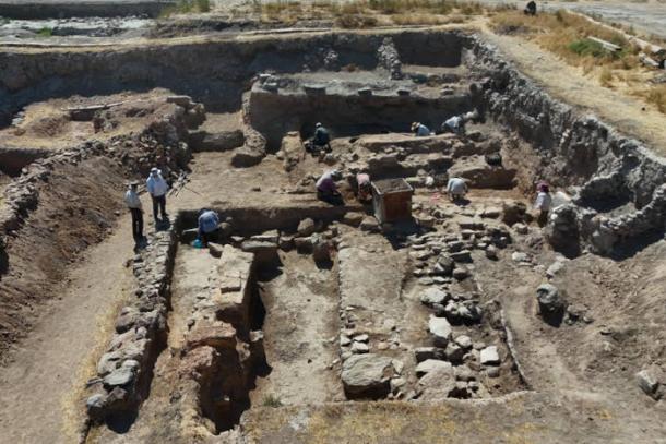 Ongoing excavations at Kultepe Kanesh-Karum archaeological site in Kayseri, central Turkey.