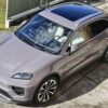 The Porsche Macan Electric from the top