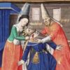 Murder of Candaules. Illuminated manuscript