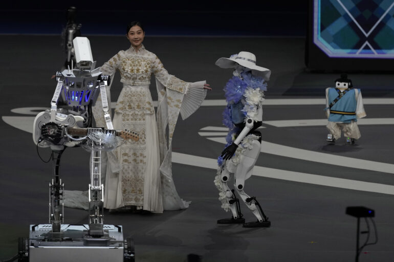The inaugural World Humanoid Robot Games, at National Speed Skating Oval, in Beijing, China, August 14, 2025.