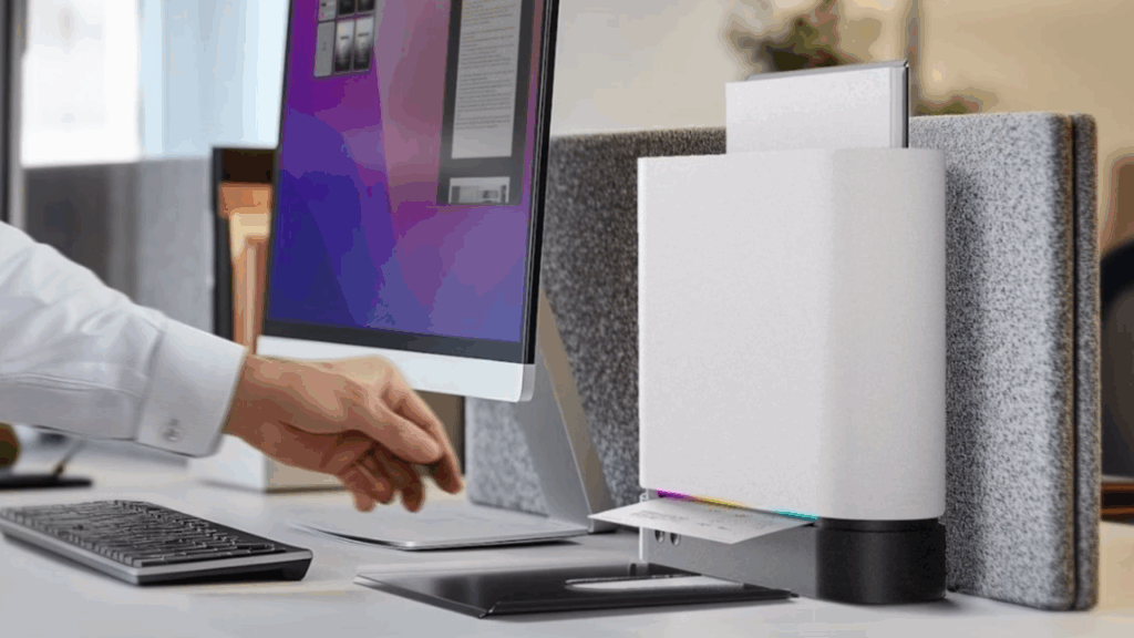 Science & tech: this sleek new printer tosses complicated buttons,