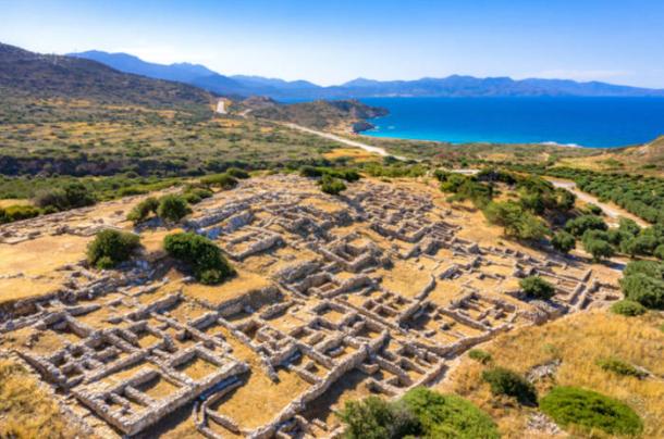 Ruins of the ancient Minoan settlement Gournia, Crete, Greece