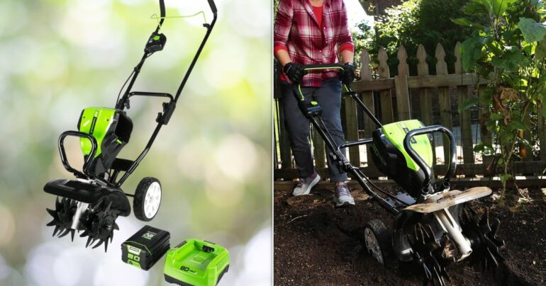 Travel & lifestyle: greenworks cordless tiller is over 50% off