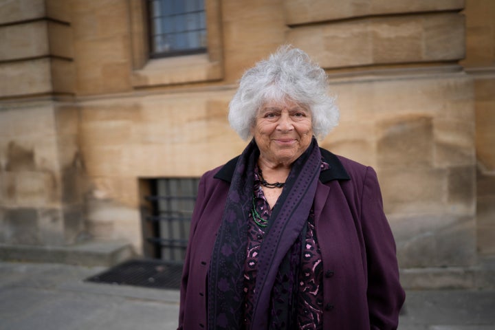 Miriam Margolyes, an award-winning actress and writer, attends the Oxford Literary Festival 2025 on March 29 in Oxford, England.