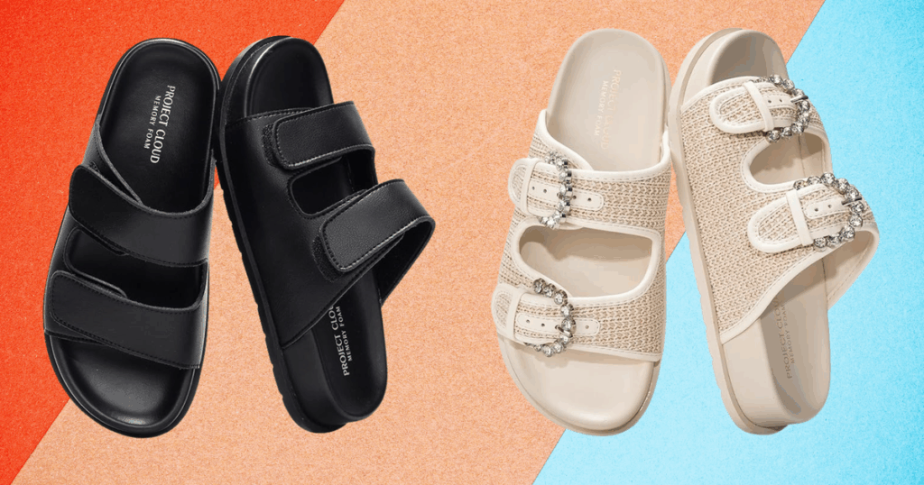 Travel & lifestyle: these comfy project cloud sandals are over