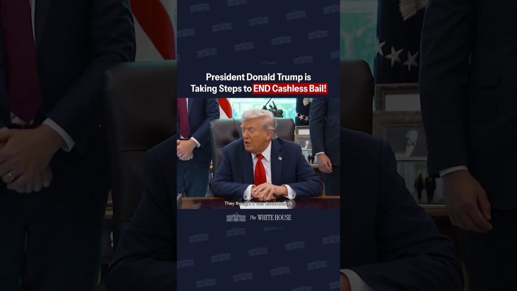 MAKE AMERICA SAFE AGAIN: President Trump is taking steps to END cashless bail in our country.