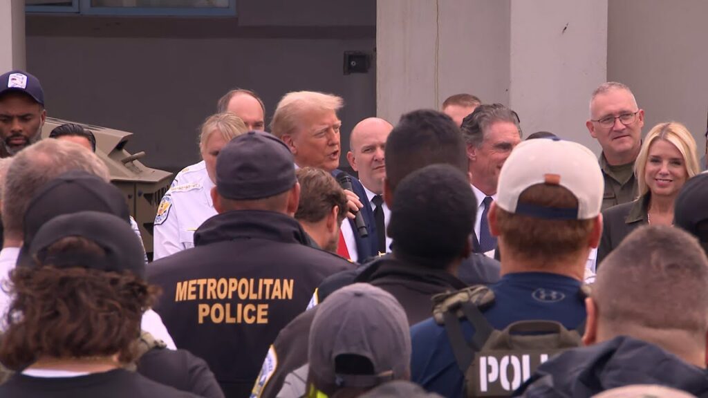 President Trump Joins Law Enforcement and Military Personnel in Washington, D.C.