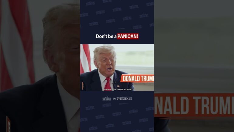 President Trump on Panicans: "...they can't handle pressure."
