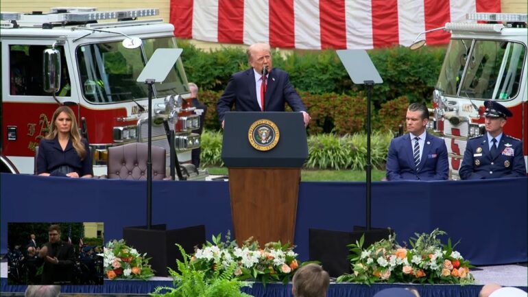 President Trump and the First Lady Attend a September 11th Observance Event