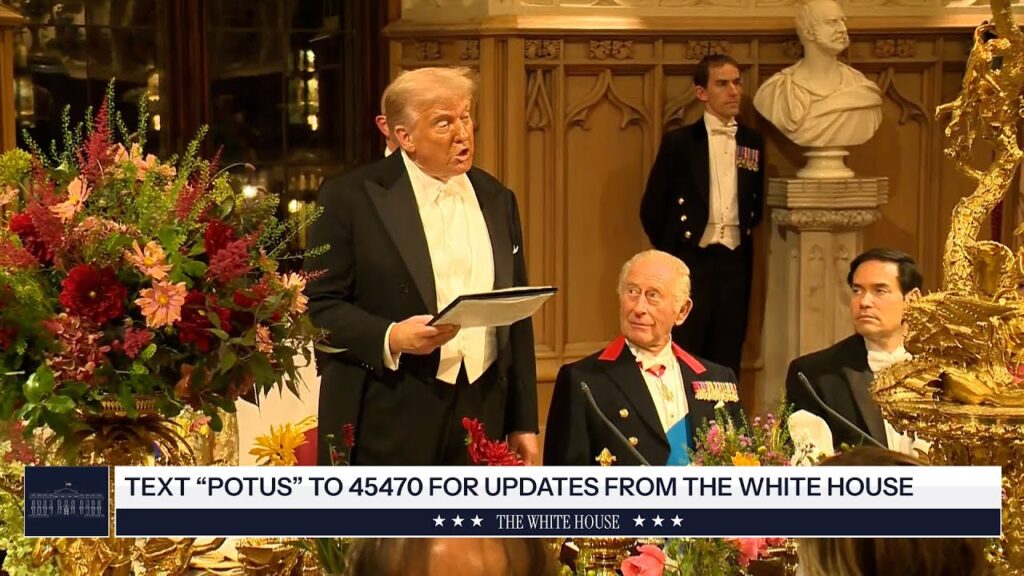 President Trump and the First Lady Participate in a State Banquet