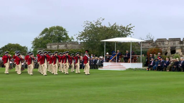 President Trump and the First Lady Participate in a "Beating Retreat" Musical Performance