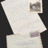 James Dean's handwritten letter to his girlfriend Barbara Glenn and a photo of a saddled horse.