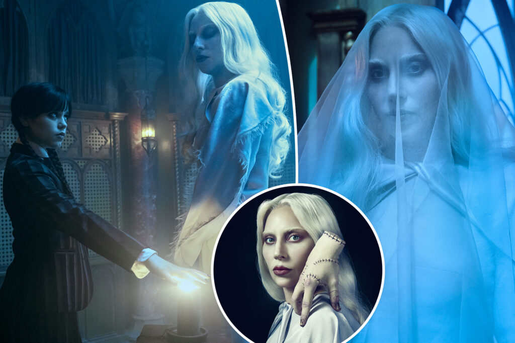 Gossip & rumors: who does lady gaga play on 'wednesday'