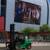 GLENDALE, ARIZONA - SEPTEMBER 20: A general view of State Farm Stadium, home of the Arizona Cardinals, as it is prepared to host a memorial service for political activist Charlie Kirk on September 20, 2025 in Glendale, Arizona. Kirk, the CEO and co-founder of Turning Point USA, was shot and killed on September 10th while speaking at an event for his "American Comeback Tour" at Utah Valley University. The memorial on Sunday is open to the public, and the program will begin at 11 a.m. with President Donald Trump scheduled to attend. (Photo by Joe Raedle/Getty Images)