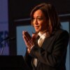 Former US Vice President Kamala Harris speaks at the Emerge 20th Anniversary Gala in San Francisco, California, on April 30, 2025. (Photo by Camille Cohen / AFP) (Photo by CAMILLE COHEN/AFP via Getty Images)