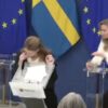 Sweden's Health Minister Collapses During Press Conference * 100PercentFedUp.com * by Andi