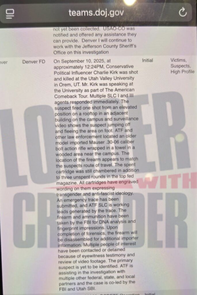 Politics: assassination weapon found, cartridges had “transgender and anti fascist ideology”