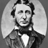 Black and white photo of writer Henry David Thoreau