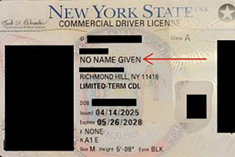 Politics: illegal immigrant trucker 'no name given' reveals grave danger