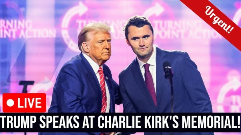 🔴LIVE: President Trump Speaks at Charlie Kirk's Memorial in Arizona