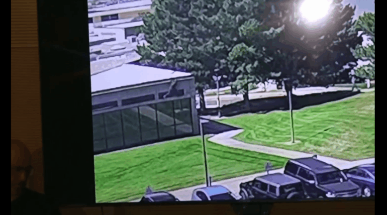 Politics: new footage shows alleged charlie kirk assassin fleeing the