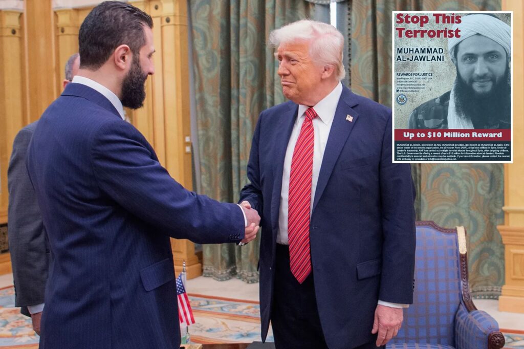 Politics: president trump must insist syria’s president ahmad al sharaa confront