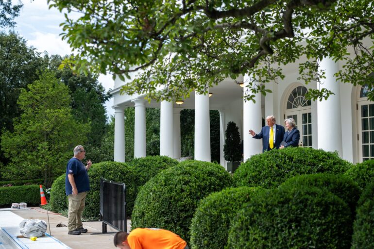 Politics: trump hosting tech ceos in rose garden