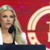 Erika Kirk speaking at the Charlie Kirk Memorial.