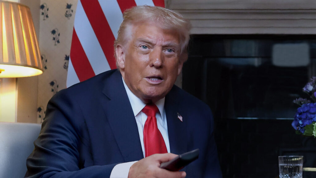 Satire news: bored trump spends night channel surfing for new