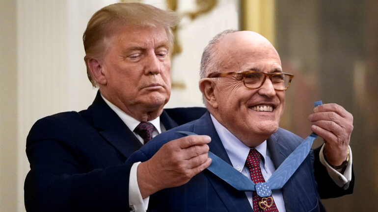Satire news: rudy giuliani awarded presidential medal of incest 