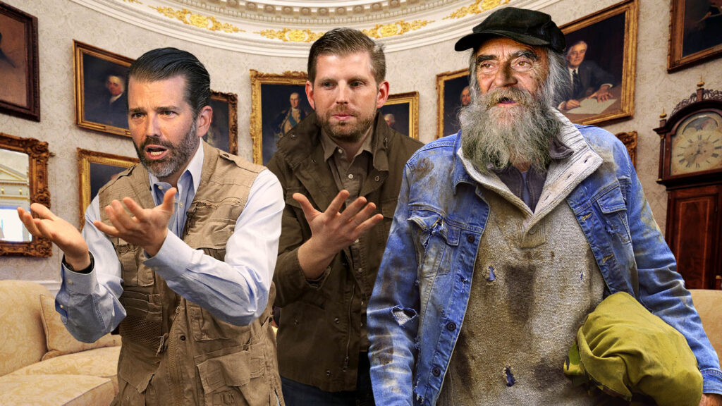 Satire news: trump boys beg father to let them keep