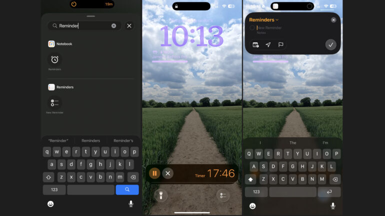 Adding a Reminders shortcut in iOS 26