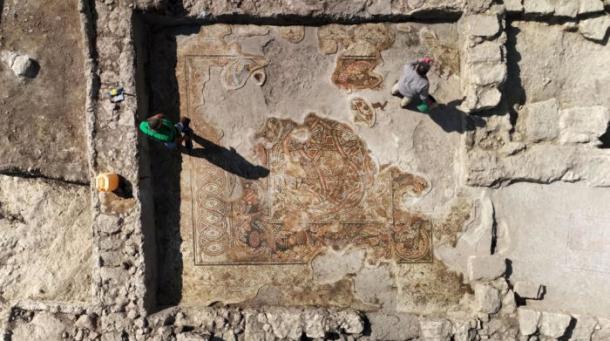 Magnificent mosaics attesting to the great wealth and prosperity of the ancient Samaritan community discovered at Kafr Qasim