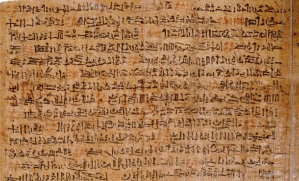 Section of the Ipuwer Papyrus .