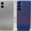The Samsung Galaxy S25 Edge and S25 Plus standing side-by-side