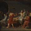 The Death of Socrates Painting, Jacques Louis David.