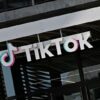 The TikTok logo is seen outside the Chinese video app company's Los Angeles offices on April 4, 2025 in Culver City, California. US President Donald Trump announced April 4, 2025 that the deadline for China's ByteDance company, which owns the popular social media app, to sell their US Tik tok operations, has been extended for a second time. (Photo by Robyn Beck / AFP) (Photo by ROBYN BECK/AFP via Getty Images)