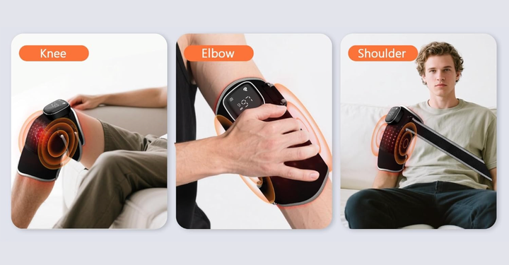 This brace can be used to give heat and vibration to other parts of the body.