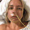 The author is pictured after smile surgery in 2020.