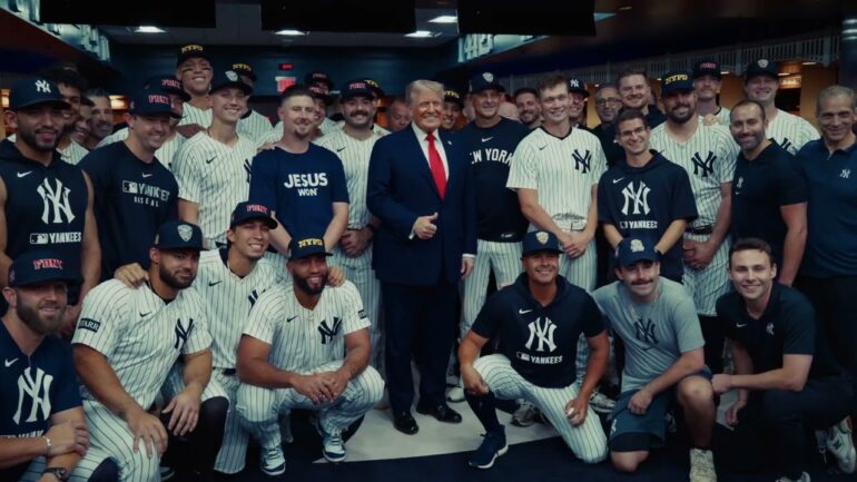 President Trump Attends 9/11 Yankees Game