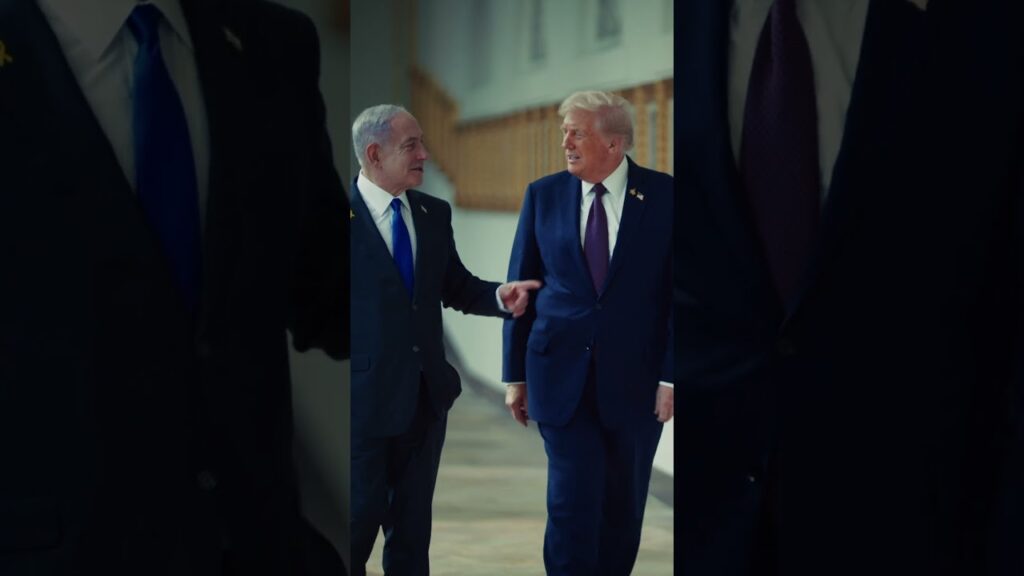 President Trump Greets Israeli Prime Minister