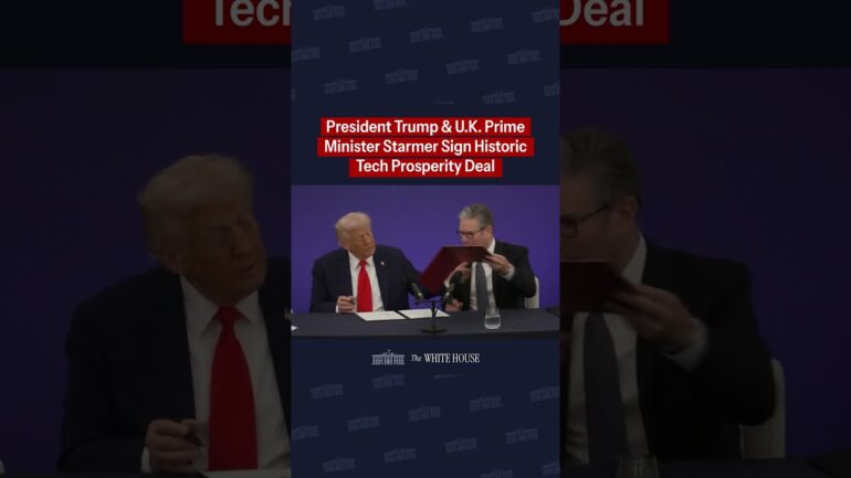 President Trump and U.K. Prime Minister SIGNED A HISTORIC Technology Prosperity Deal